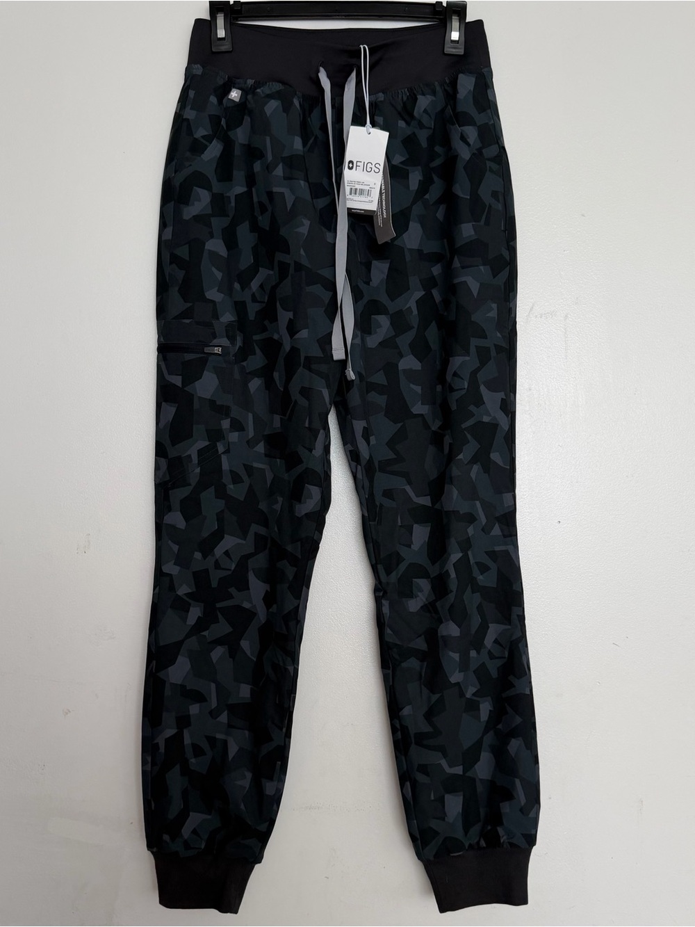 Women’s FIGS FREEX Lined High Waisted Zamora Jogger Bonsai Camo 4565 Size Small